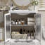 Meuble-lavabo moderne avec lavabo en céramique-1048524635