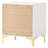 2-Drawer Rectangular Nightstand-1250618138
