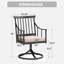 Fauteuil de patio pivotant avec coussin Aiona