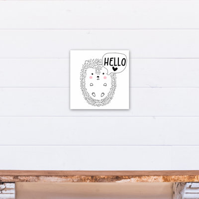 « hello hedgehog », art encadré Anley