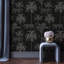 Panneau mural noir Palm Leapard