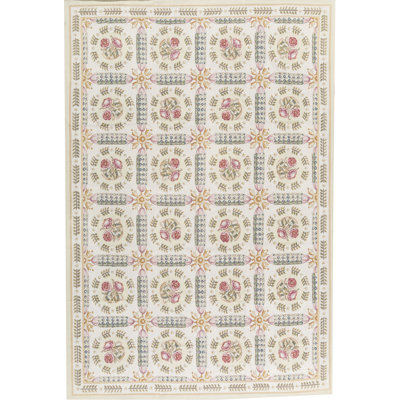 Aubusson Renaissance Wool Floral Area Rug