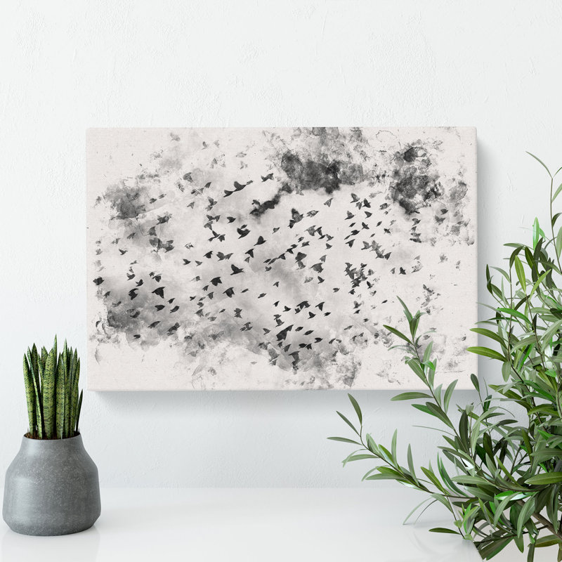 Birds On The Move - Wrapped Canvas, 35cm H x 50cm W x 3cm D