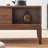 47.24" Nut-brown Solid Wood Rectangular Coffee Table