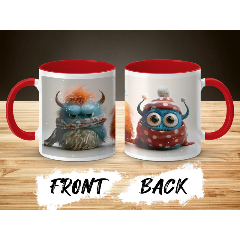 Ceramic Coffee Mug, Red