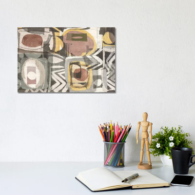 «Graphic Abstract III III Sunbake» par Wild Apple Portfolio - peinture sur toile tendue