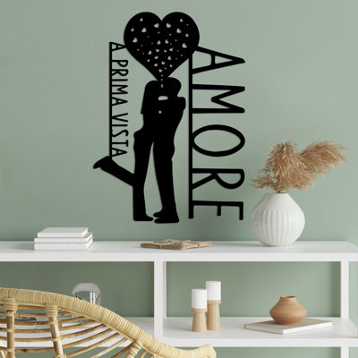Decorative Metal Wall Accessory, Black, 15.8 x 22.0 inches | 100% Metal Construction, Thickness: 0.06 inches | Lightweight at 1.9 lbs, Perfect for Home Decor & Modern Aesthetics, Durable and Stylish Design