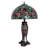 25" High Tiffany Poinsettia W/Lighted Base Table Lamp