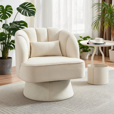 Upholstered Swivel Accent Chair