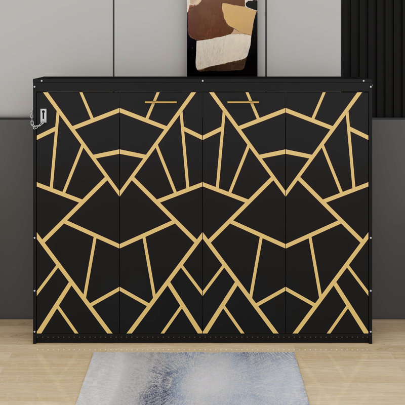 Lit escamotable avec éclairage DEL sous le lit, commode escamotable escamotable en bois avec prise USB, Grand lit, Noir