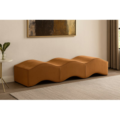 Banc en velours Leavon