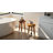 Teak Round Dip Dyed Teak Stool-1122401528