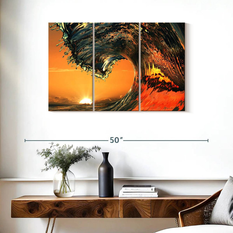 Grande vague tropicale Gillard, H 24 po x l 38 po