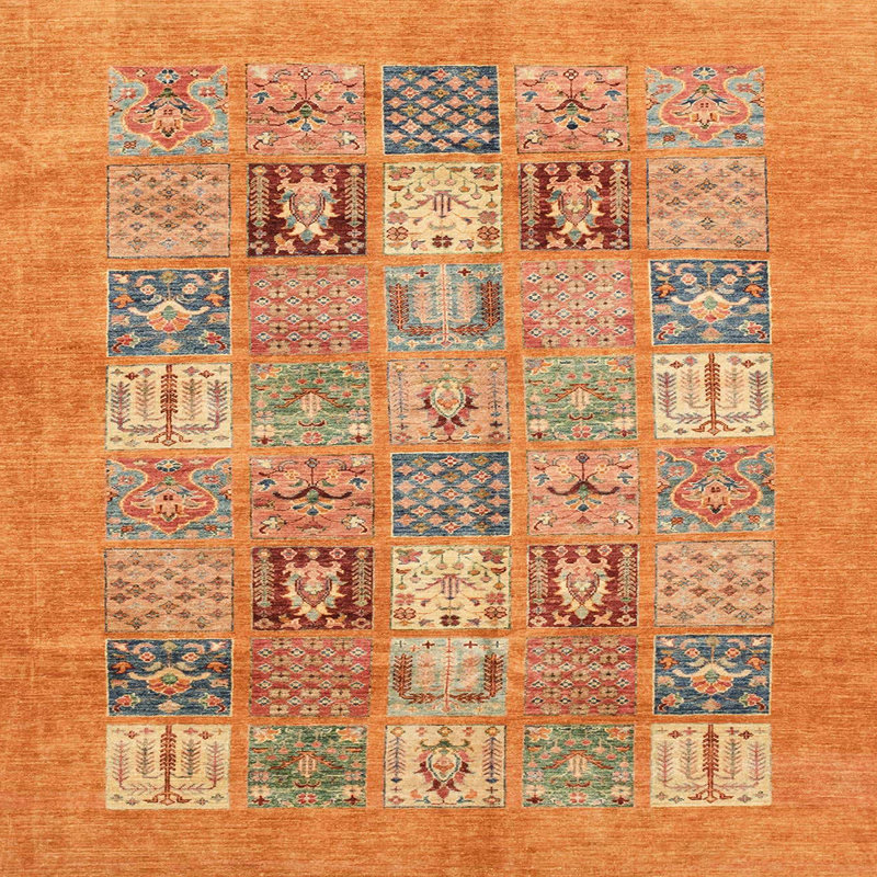 Abstract Indoor Rug, Square 6'