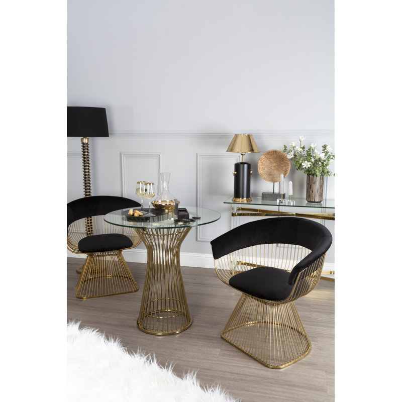 Sabrina 120cm Glass Top Console Table