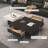 Light luxury square stone slab coffee table