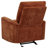 Trask Burnt Orange Glider Recliner