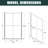 44-48"x76" Aluminum Frame Double Sliding Shower Door,Bypass Bathroom Sliding Door with Premium 1/4" (6mm) Clear Tempered Glass, Chrome Hardware Sliding Glass Shower Enclosure,Chrome Finished-122517056