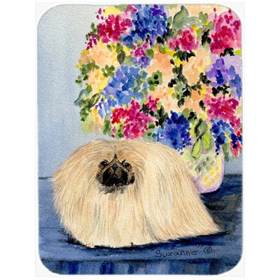 East Urban Home Pekingese Glass Cutting Board