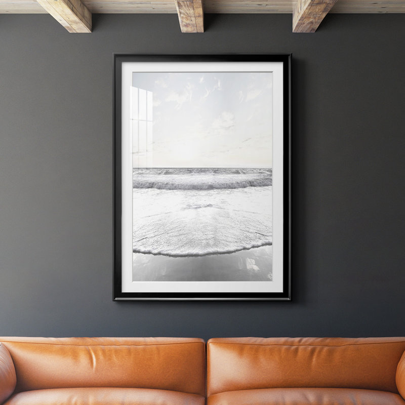 Serene Shore, reproduction encadrée de qualité supérieure, Noir, H 36,5 po x l 26,5 po x P 1 po