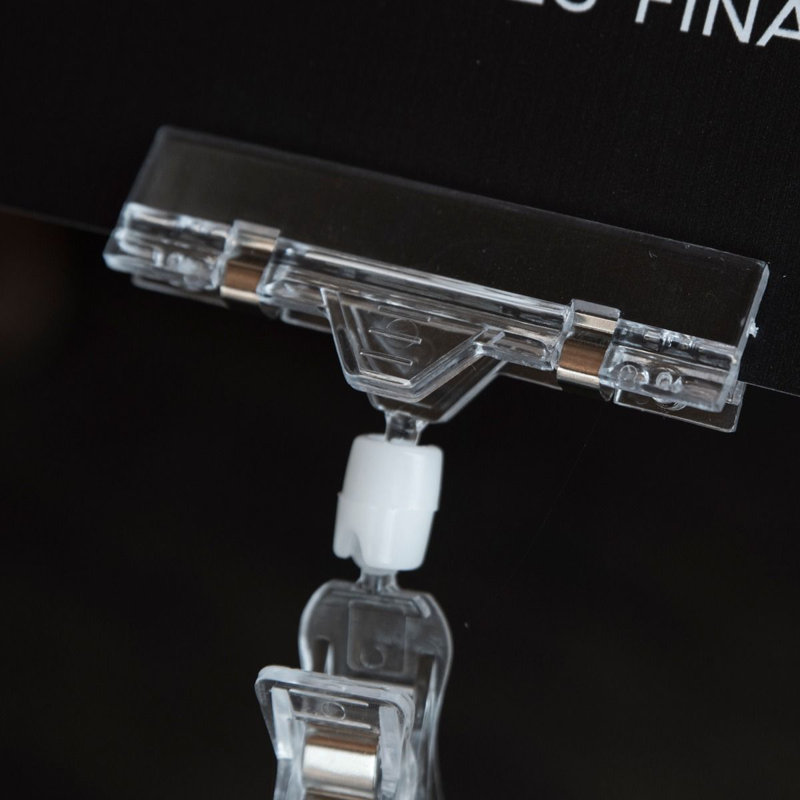 Clip Sign Holder, White