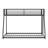 Metal Bunk Bed with Reversible Ladder-1433841535