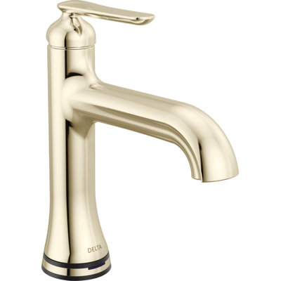 Delta Bonacci Single Hole Bathroom Faucet with Touch2O and Touchless Technology, Polished Nickel Bathroom Faucet, Diamond Seal Technology, Lumicoat Polished Nickel