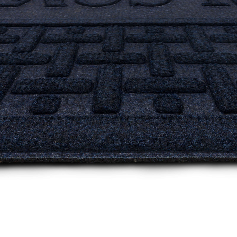 Tapis d'extérieur antidérapant en rotin