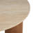 Cole And Grey Wood Living Room Coffee Table With Beige Marble Top