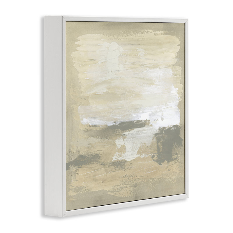 Giclée abstraite neutre à reflets neutres, design par June Erica Vess, H 17 po x l 17 po