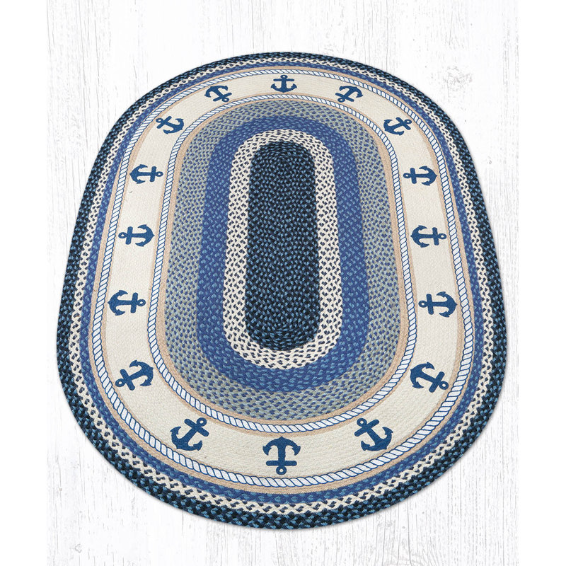 Tapis de terre en jute rustique, 4 pi x 6 pi