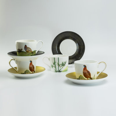 Bone China Teacup and Saucer