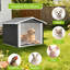 Niche et abri de rangement polyvalent en métal pour animaux d'extérieur