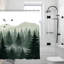 Rideaux de douche Misty Forest Mountain, 71 × 71