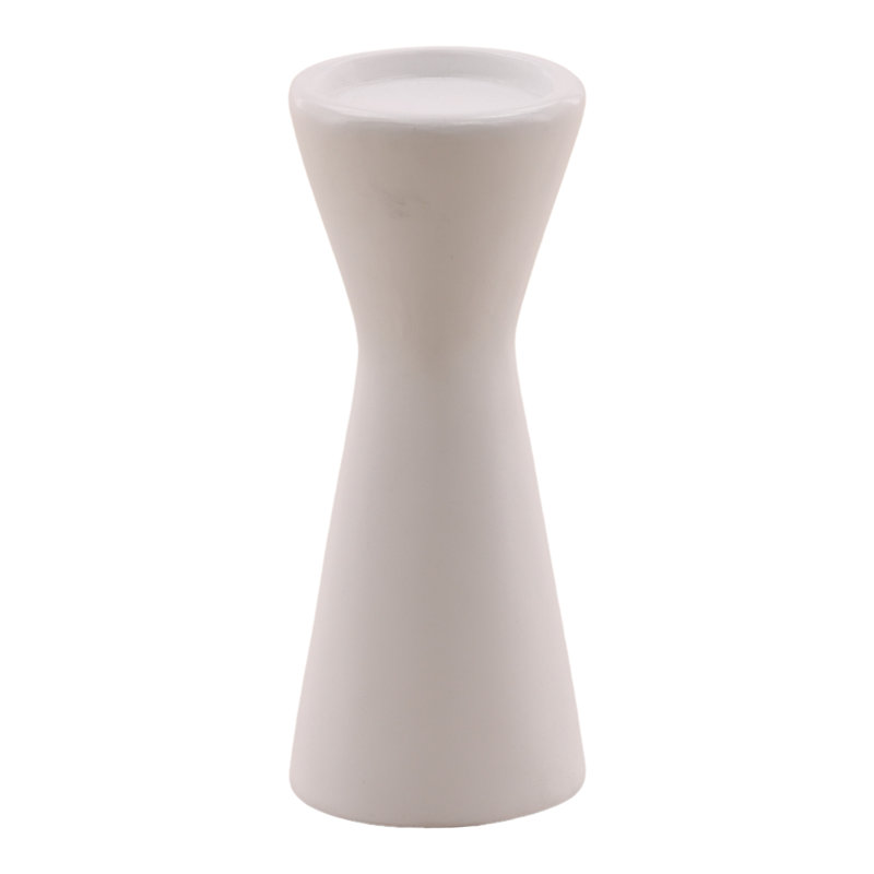 Ula Outdoor Candle Holder White, White, 9.9" H x 4" W x 4" D
