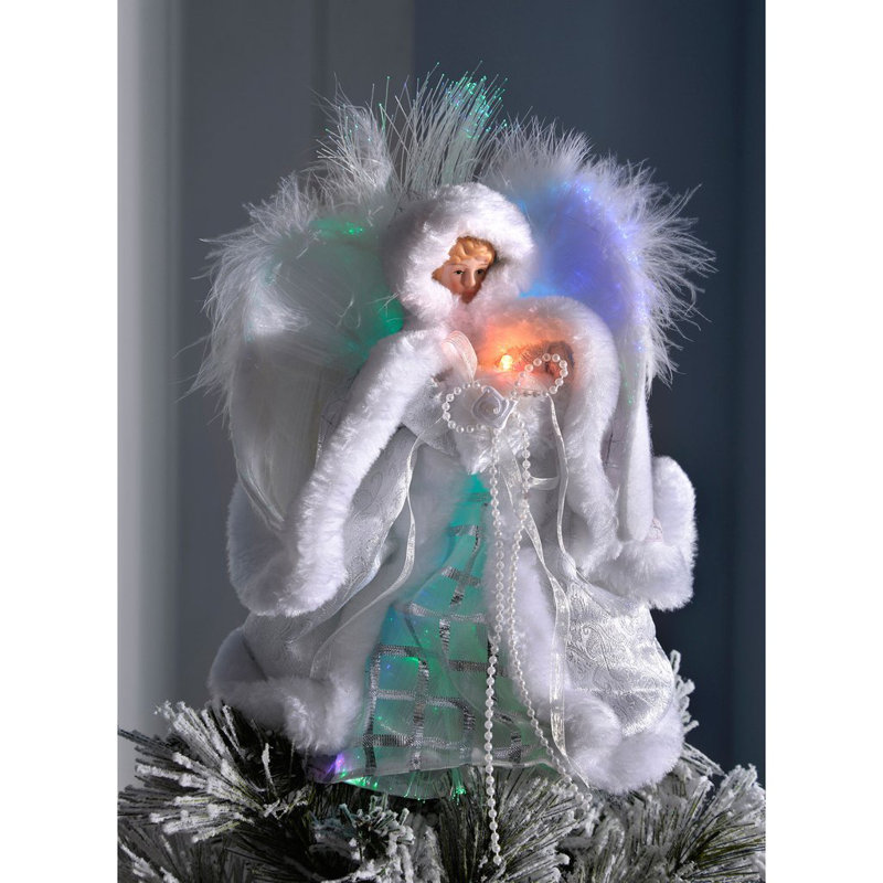 25cm Fabric Lighted Tree Topper