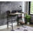 Garima Rustic Oak With Black Finished Legs Writing Desk