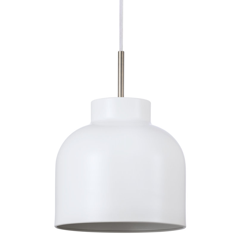 1 - Light Chrome Single Pendant, 222cm H x 23cm W x 23cm D