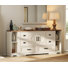 Laziza 6-Drawer Combo Dresser with Barn Doors