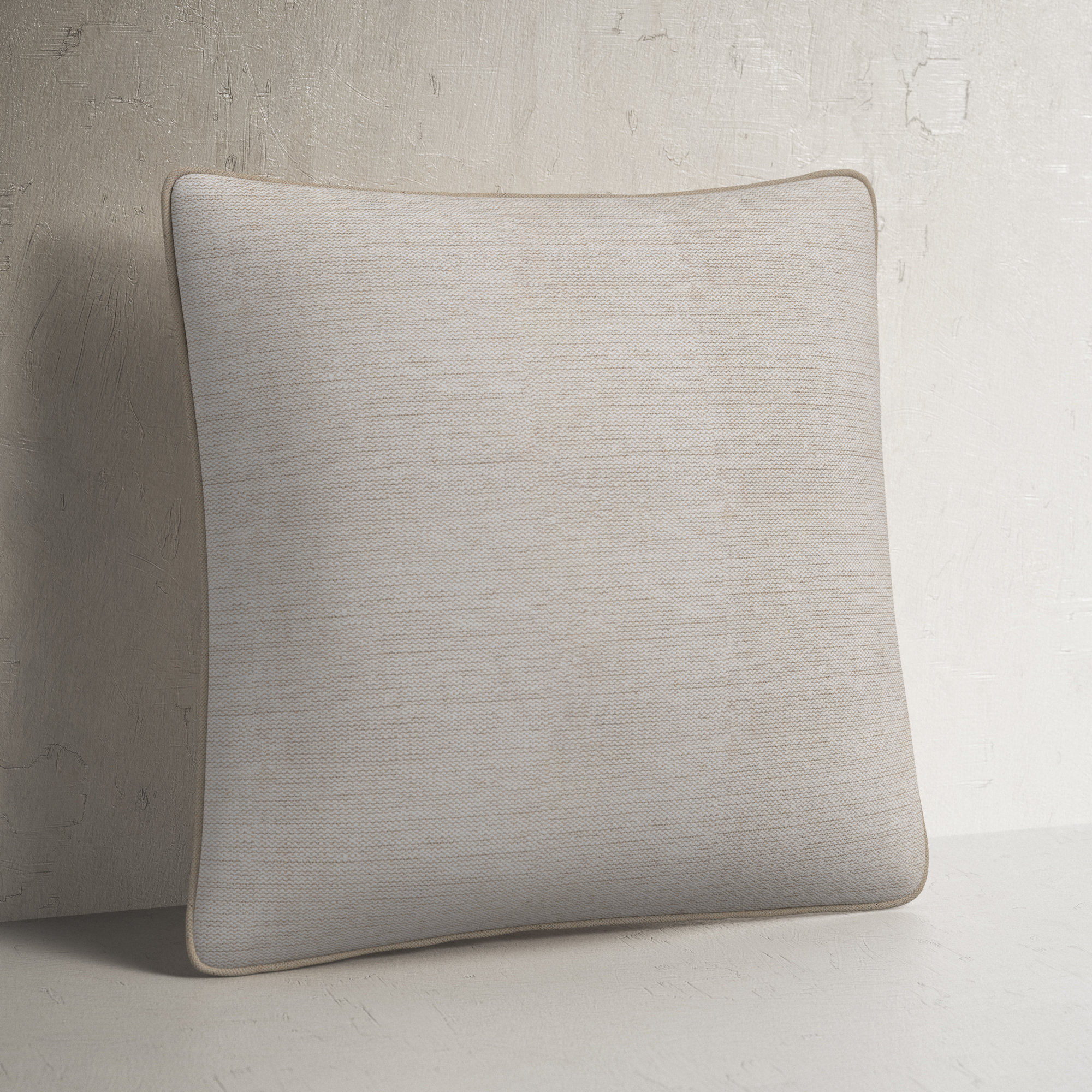 Marie Linen Throw Pillow, 18" x 18", Polyester/Polyfill