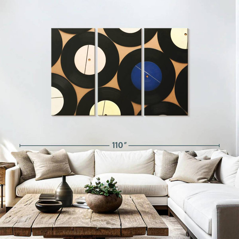 Abarca Vinyl Record Collection, 48" H x 74" W