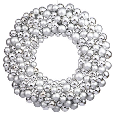 Shiny and Matte Ball Wreath