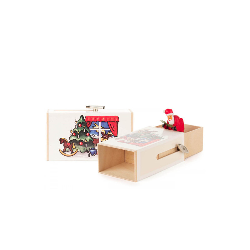 Boîte à musique avec surprise père noël