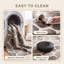 Tapis Elecampane à motifs animaliers gris, beige et crème, antidérapant, à poils courts, pour l'intérieur et l'extérieur, adapté aux animaux de compagnie, salon, chambre, salle à manger, entrée, couloir, bureau, lavable-1105265441