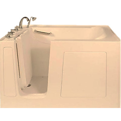 60'' x 30'' Fiberglass Bathtub with Faucet