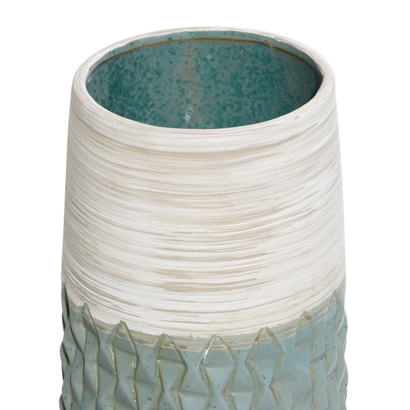 Miley Handcrafted Ceramic Table Vase, 19.15" H x 7.40" W x 7.40" D