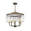 Lustre tambour 5 lumières Caroline