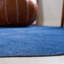 Tapis bleu en peau de vache fabriqué à la main