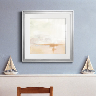 «Smudged Horizon I», reproduction encadrée de qualité supérieure - prête à être suspendue