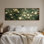 Art mural sur toile encadrée - Champ de fleurs sauvages botaniques foncées avec des fleurs ivoire douces - 16 po x 24 po, 24 po x 36 po